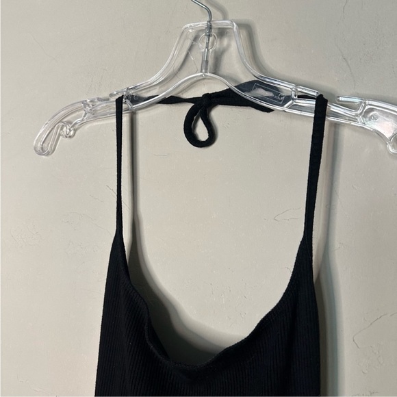 Naked Wardrobe | Size Large Black snatched bodysuit jumpsuit halter onesie - Picture 7 of 11